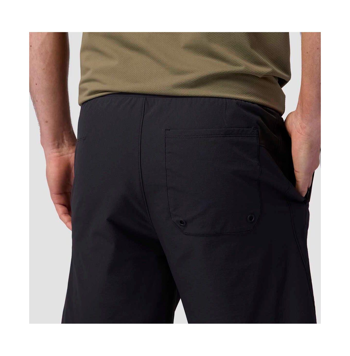 Мужские шорты Backcountry Tahoe Boardwalk Short Hybrid, цвет: Чёрный — фото 4
