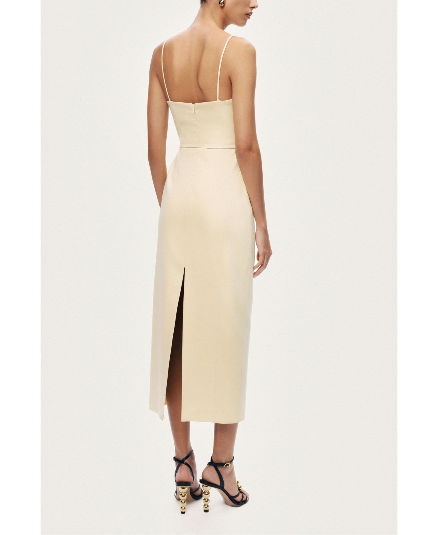 Женское платье NOCTURNE Strappy Belted Midi — фото 4