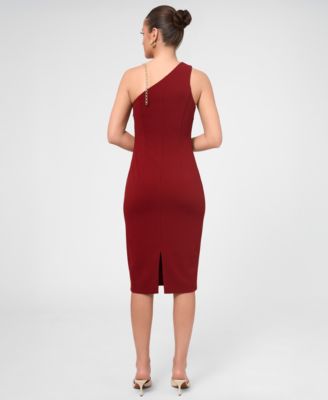 red sequin dress macys B Darlin Juniors' Red-Sequin Foldover Floor-Sweeping Gown
