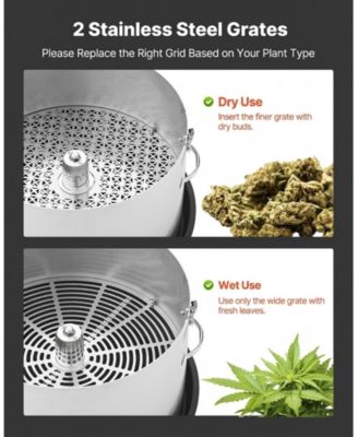 Manual Bud Leaf Trimmer, 16 in Reaper Bowl with Stainless Steel Blades for Plants