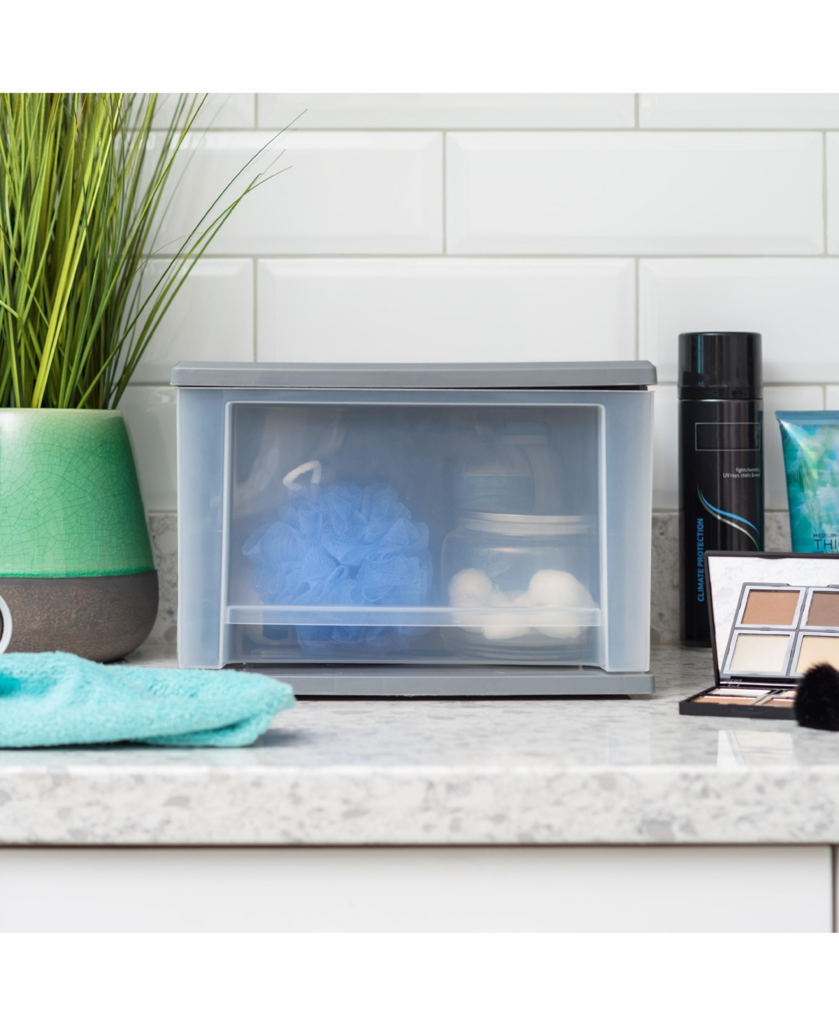 Iris Usa, Inc. 12" W Stackable Storage Drawer, Pack of 3