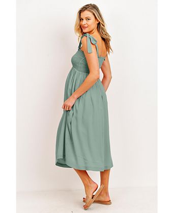 spring maternity dresses SarahChristine on LTK / Floral dress with sleeves / Boho style / Light and floaty fabric / Flattering scoop neckline / 3/4 length sleeves / Empire line waist / Perfect for all stages of pregnancy. Maternity Dresses | Macy's