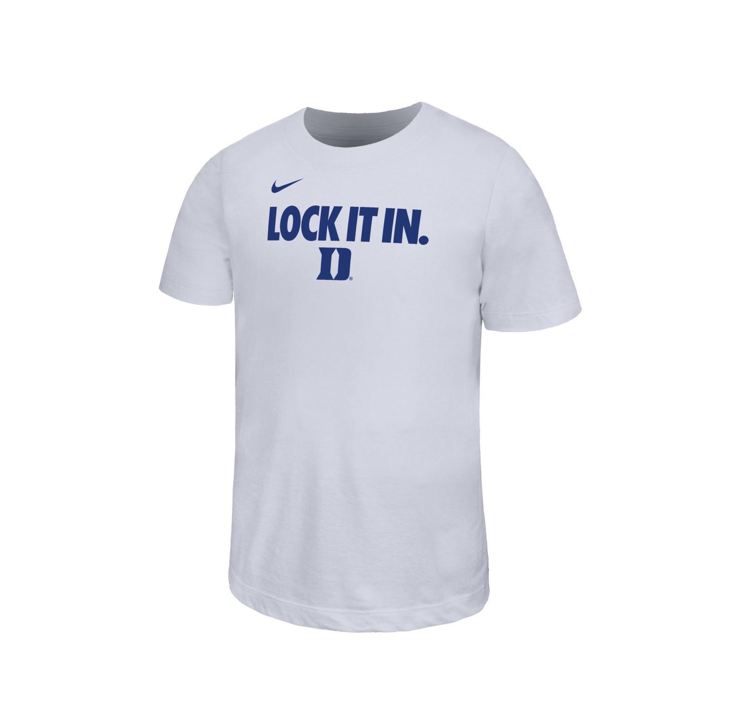 Big Boys and Girls White Duke Blue Devils 2026 On-Court Bench Legend Dri-FIT T-Shirt