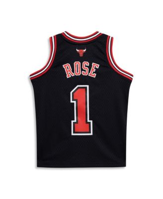 Mitchell Ness Big Boys and Girls Derrick Rose Black Chicago Bulls 2010/11 Hardwood Classics Swingman Jersey