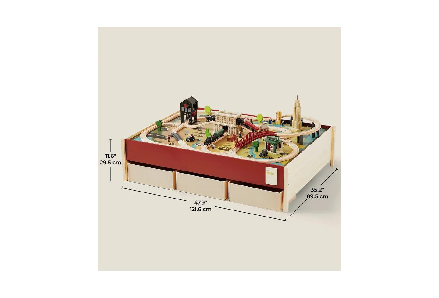 Детская игрушка Tiny Land 1920 Railway Adventure Train Table — фото 8