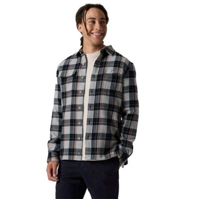 Men's Venture Midweight Flannel Shirt Button-Down Long-Sleeve Shirts