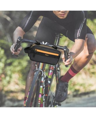 Waterproof Bike Handlebar Bag with Shoulder Strap, Bicycle Front Storage Pouch for Commuting Cycling Travel