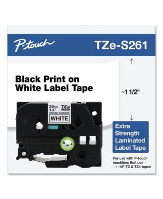 TZES261 1.4 in. x 26.2 ft. TZ Extra-Strength Adhesive Laminated Labeling Tape
