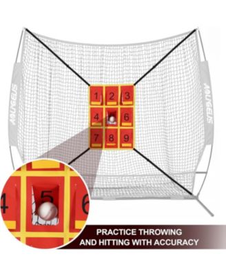 Adjustable Strike Zone Target for Baseball Net,Numbered Pitching Pad,Baseball Softball Target,Practice Throwing and Hitting with Accuracy