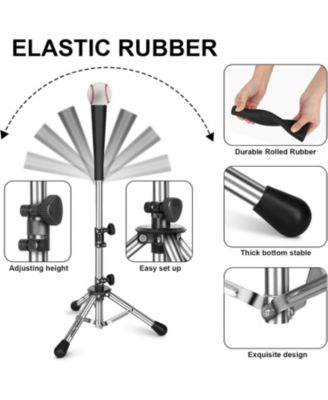 Baseball Tee Batting Tee Softball Tee Portable Travel Hitting Tee,Easy Adjustable Height,Stable Tripod Stand