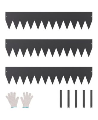 Steel Landscape Edging, 3 Pack, 40 x 8 in, Rust-Resistant Metal