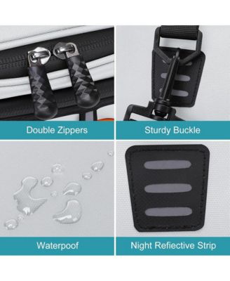 Bike Rack Bag with Removable Panniers Insulated Waterproof Bicycle Trunk Cooler Storage Rear Seat Cargo for Commuting Travel Camping