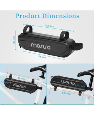 Waterproof Bike Frame Bag Hard Shell EVA Triangle Storage Bag 6L Bicycle Under Tube Tool Pouch for Cycling Commuting