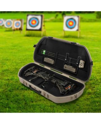 Hard Protective Storage Case, Archery Bow and Arrow iSeries Shaped Case, Tan