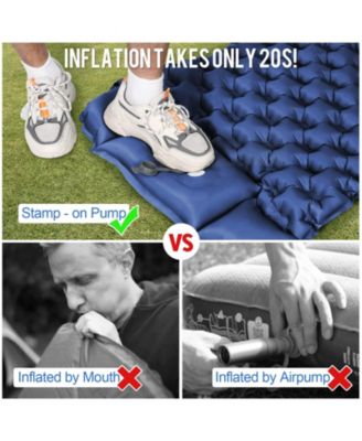 Sleeping Pad Ultralight Inflatable Camping Built-in Pump Hiking Airpad Camping Outdoor Recreation Gear