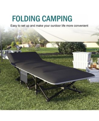 Camping Folding Bed Tent Portable Sleeping Outdoor Office 450Lbs Camping Outdoor Recreation Gear
