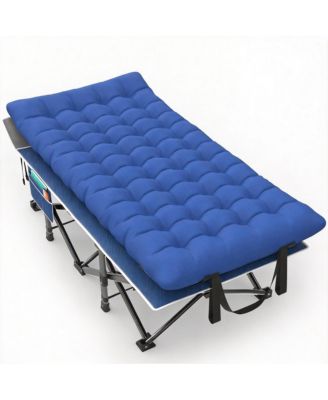 Folding Camping Sleeping Mattress Portable Heavy Duty Pillow Oxford Carry Bag Adults Travel Nap