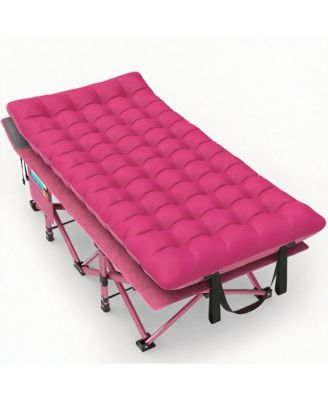 Folding Camping Sleeping Mattress Portable Heavy Duty Pillow Oxford Carry Bag Adults Travel Nap