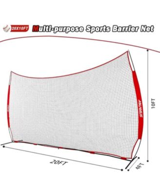 Sports Barrier Net,Sports Net,Barricade Backstop Net,Perfect for Baseball,Softball,Soccer, Basketball,Lacrosse