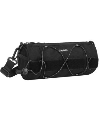 Bike Handlebar Cylinder Bag with Elastic Cord, Waterproof Bicycle Front Storage Pouch for Cycling Commuting Travel