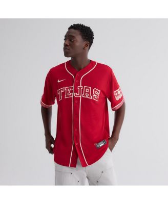 Men's Red Texas Rangers 2026 City Connect Stadium Jersey