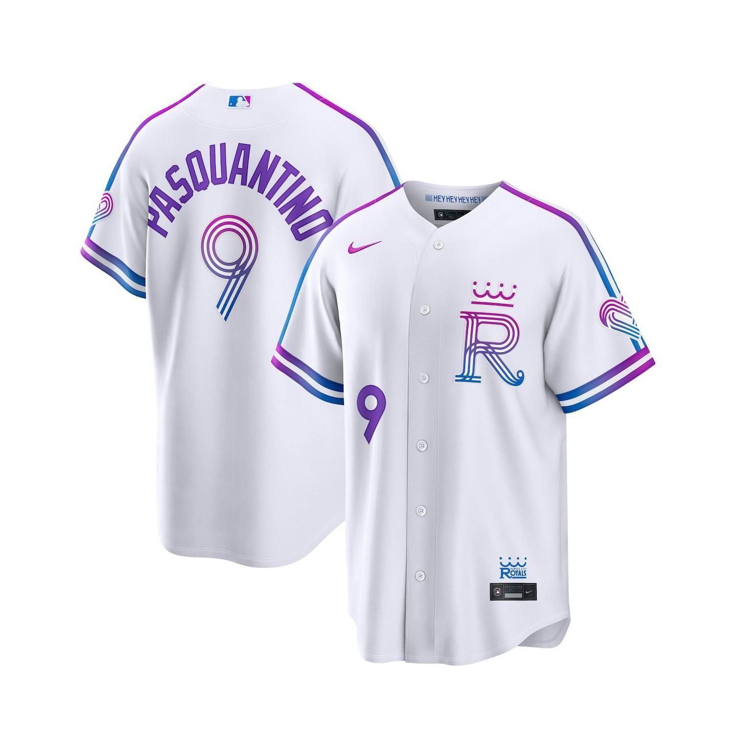 Мужской топ Nike Vinnie Pasquantino White Kansas City Royals 2026 City Connect Stadium Jersey — фото 1