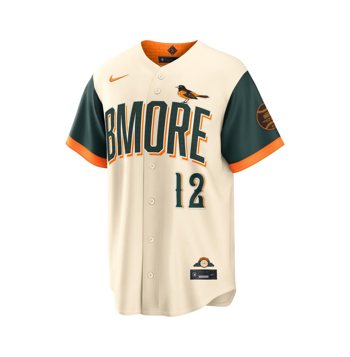Мужской топ Nike Dylan Beavers Natural Baltimore Orioles 2026 City Connect Stadium Jersey — фото 2
