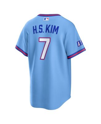Men's Ha-Seong Kim Powder Blue Atlanta Braves 2026 City Connect Stadium Jersey