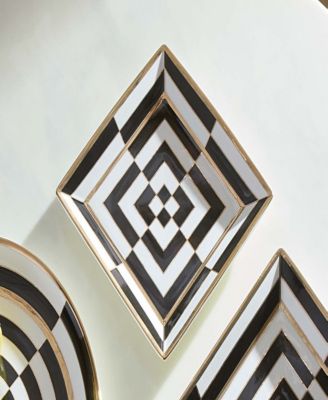 Op Art 9" Square Serving Tray