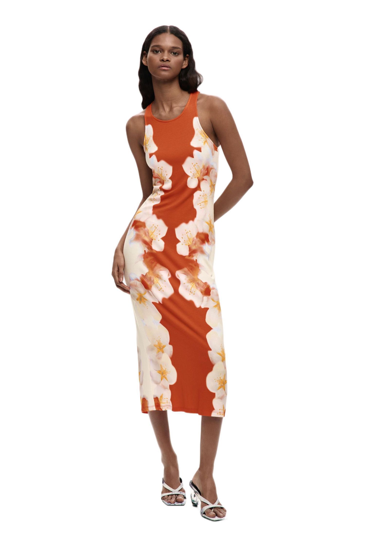 Women's Side Flowers Dress