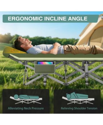 Camping Cot Portable Foldable Bed Mattress Outdoor Camping Outdoor Recreation Gear