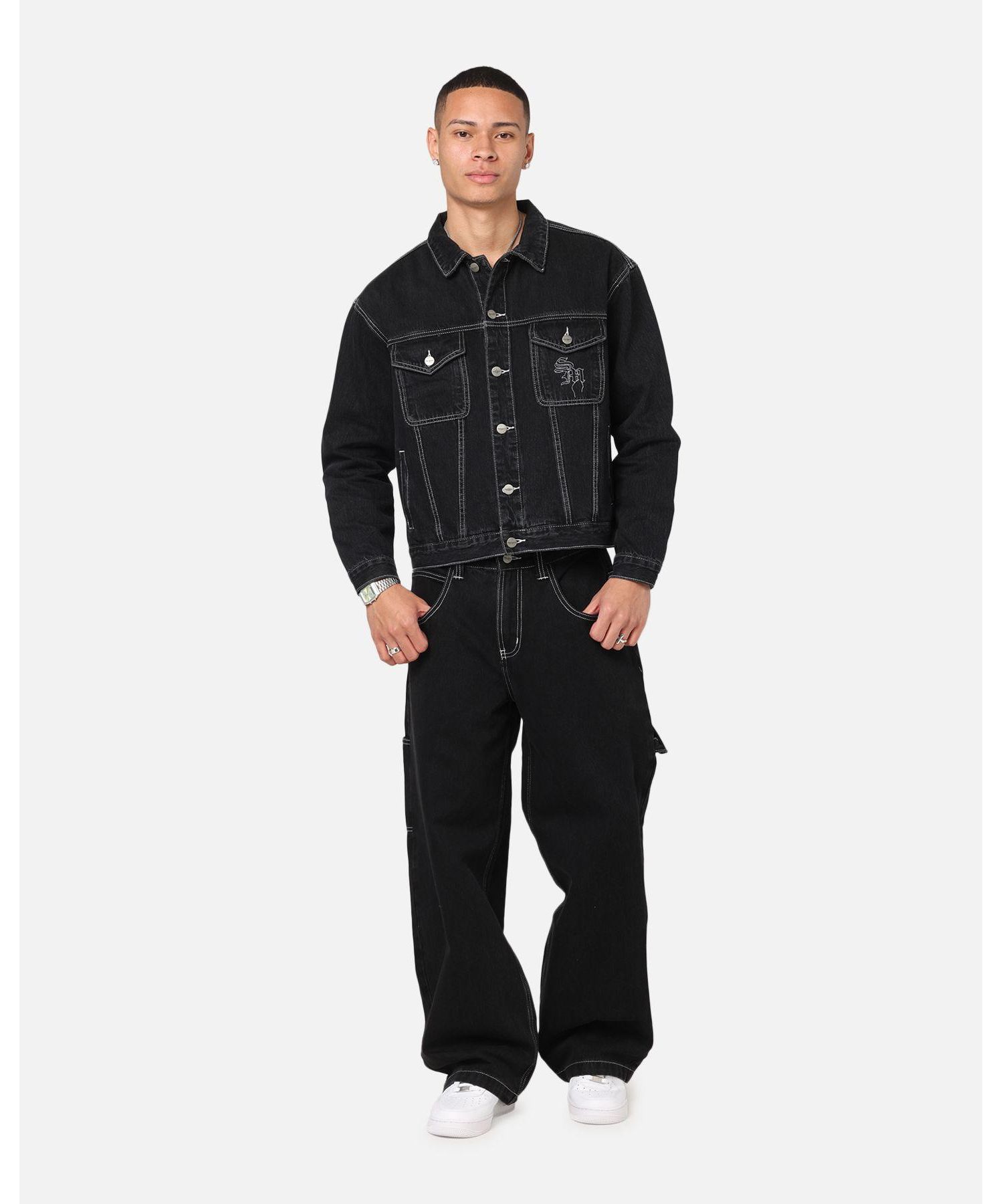 Men's Fray Trucker Denim Jacket