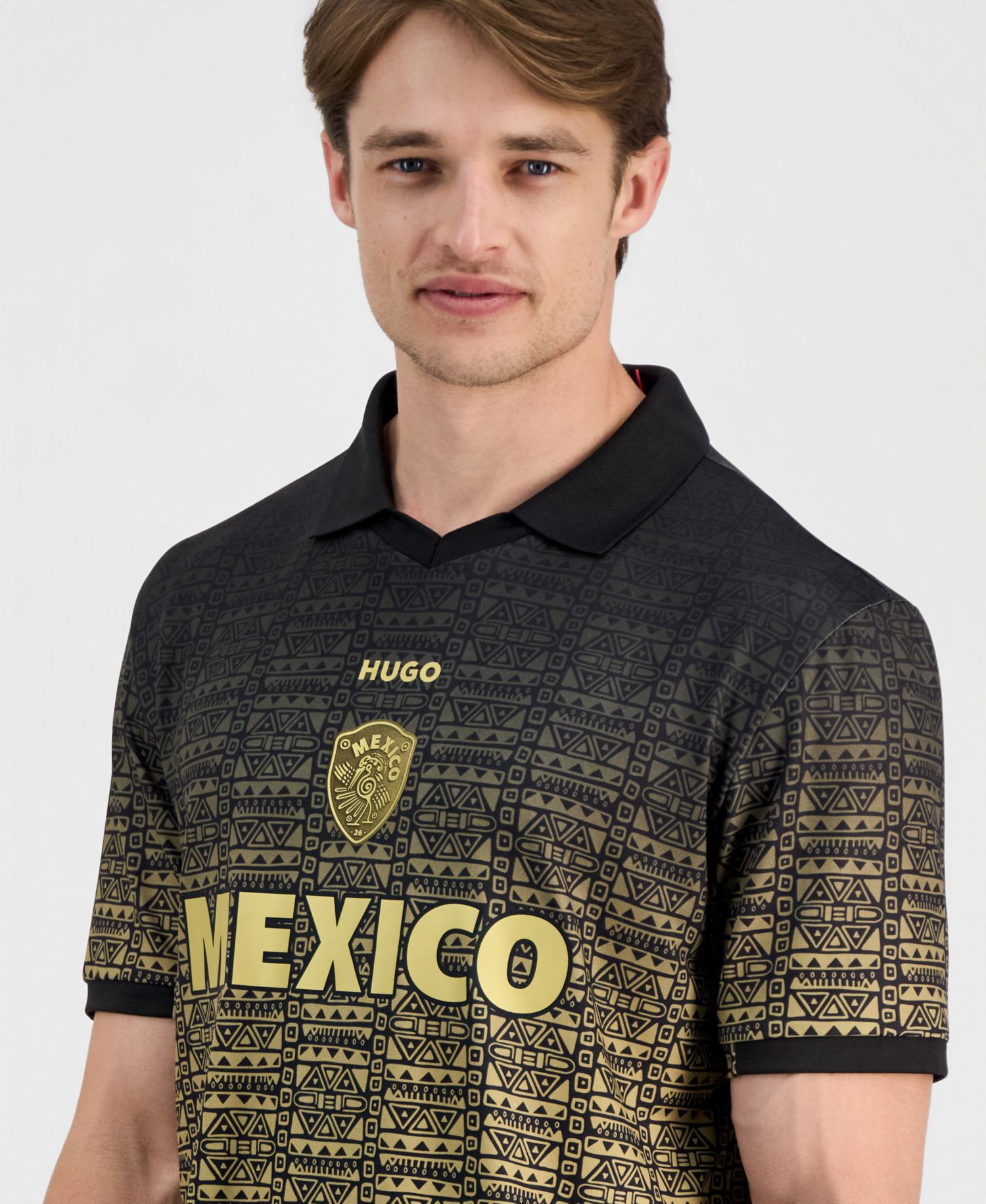 Men's Relaxed Fit Mexico Football Polo Jersey