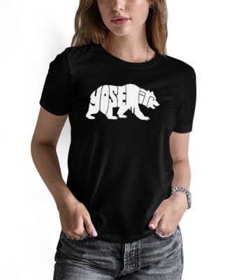Women's Yosemite Bear Word Art Pullover Top