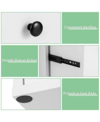 3-Tier Cube Bookshelf with Drawers and Wall Anchor