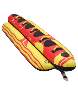 5-Rider Towable Tube for Boating 850 lbs Padded Grip Handles