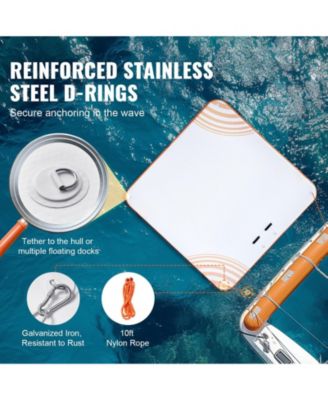 Inflatable Floating Dock with Ladder and Carry Bag