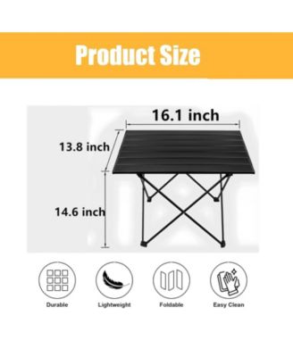Folding Camping Table Ultralight Aluminum Portable Hiking Camping Outdoor Recreation Gear