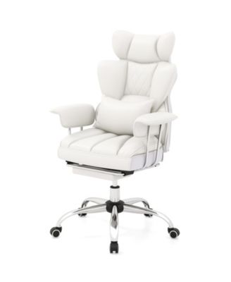 Faux Leather High-Back Executive Office Chair, 400 lbs Capacity