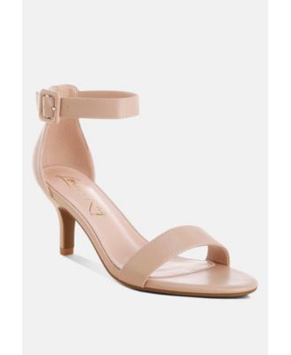 Women's Feruda Faux Leather Kitten Heel Sandals