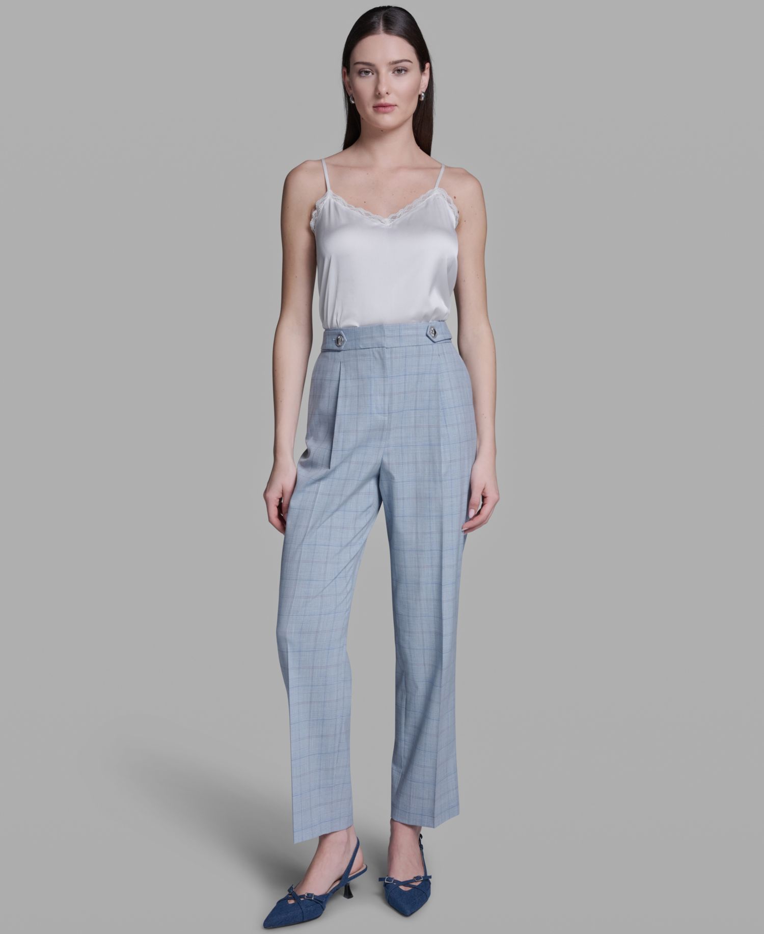 Women's High-Rise Wide-Leg Pants