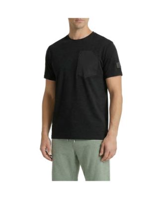Men's Office-Leisure Collection Jersey Short Sleeve Tee with Zip Pocket