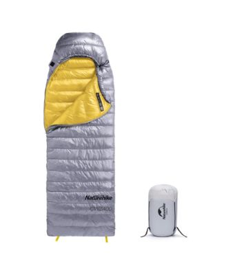 Ultralight Down Sleeping Bag, 650FP, 3-4 Season, Adults, 32-42, Waterproof, Compact, Camping