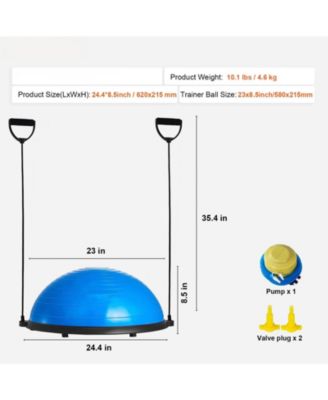 Half Balance Ball Trainer 660 lbs with Foot Pump