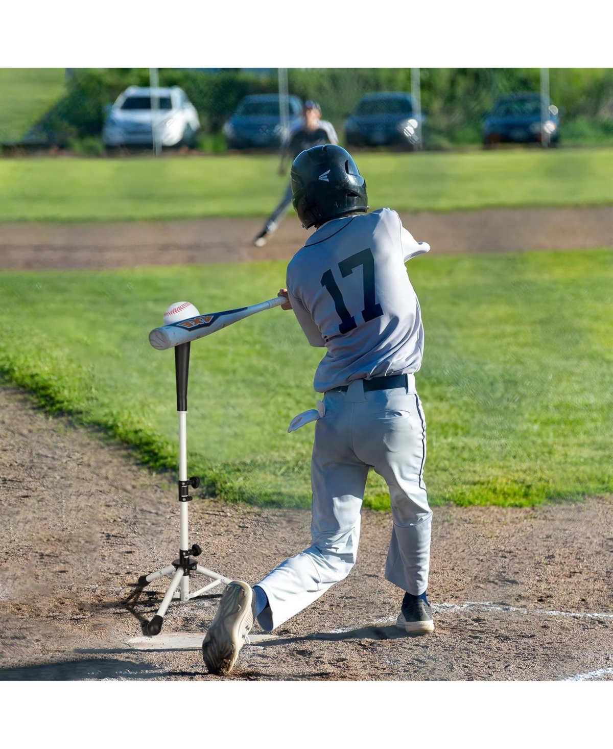 Aoligeijs Baseball Tee Batting Tee Softball Tee Portable Travel Hitting Tee,Easy Adjustable Height,Stable Tripod Stand