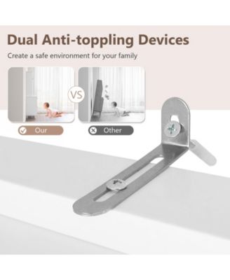 77 in Kitchen Pantry Storage Cabinet with LED Lights and Power Outlets