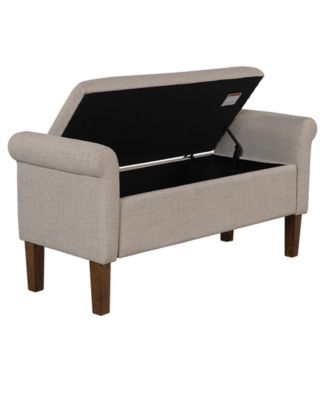 Aubrey 46" Upholstered Storage Bench