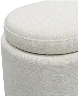 Leslie 48" Fully Upholstered Oval Storage Bench