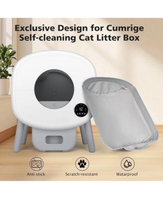 Self Cleaning Litter Box Open Top Automatic Litter Box with App Control for Multiple Cats
