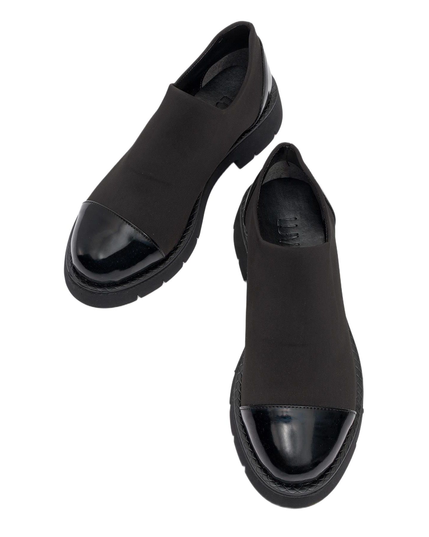 Женские туфли Prologue Shoes Panola Scuba Loafer, цвет: Чёрный лаковый — фото 2